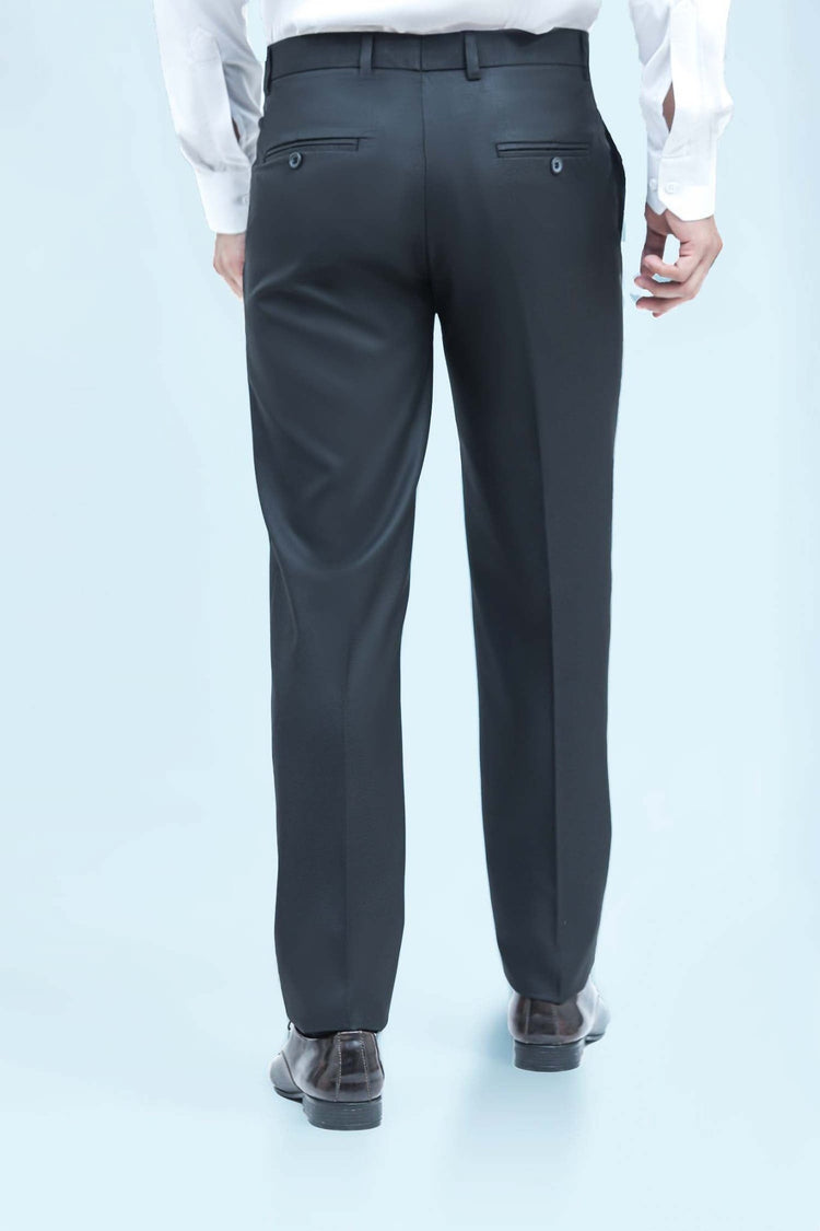 bluebird men's black formal trousers - Veshbhoshaa