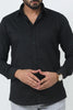 bluebird men's black polycotton formal shirt - Veshbhoshaa