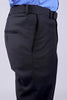 Bluebird Men's Black Stretch Band Trousers - Veshbhoshaa