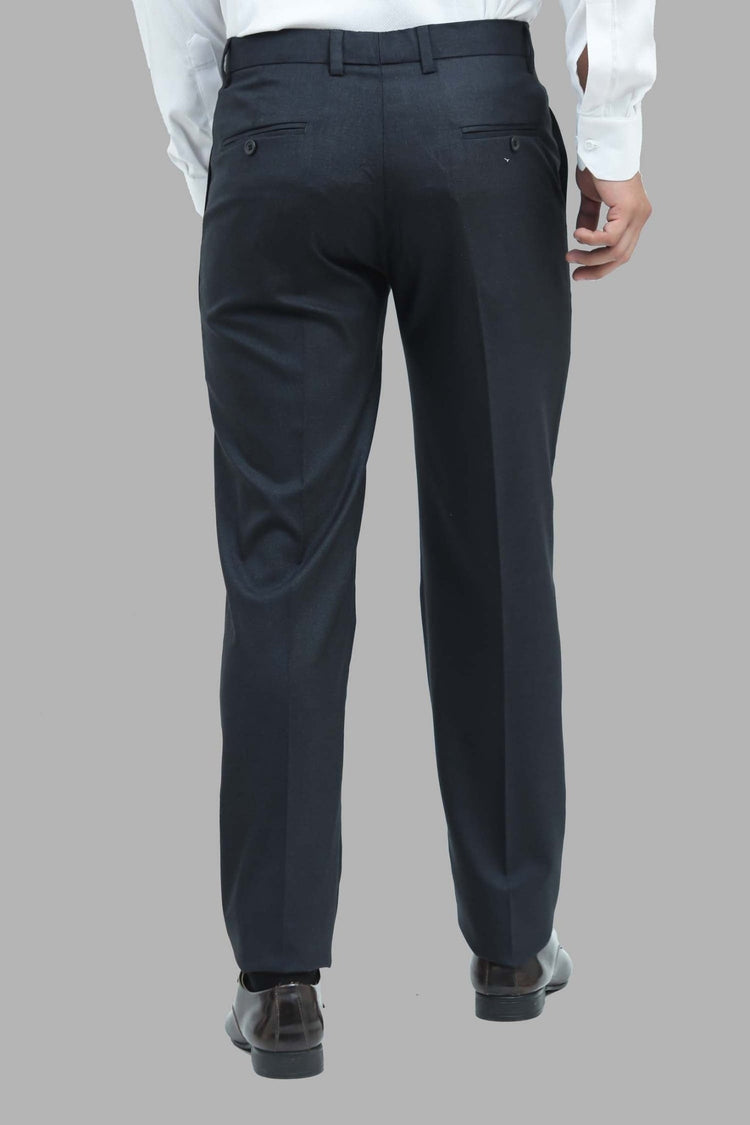 Bluebird Men's Black Trouser - Veshbhoshaa