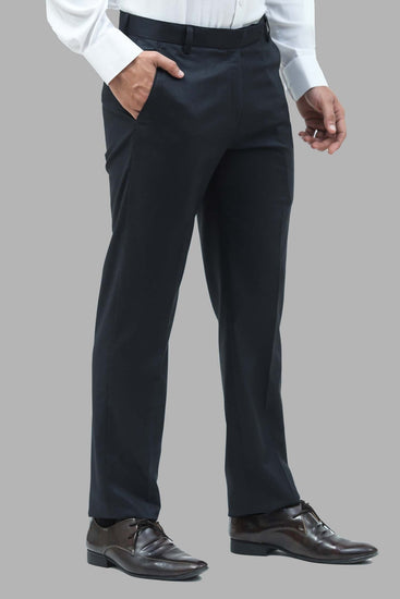 Bluebird Men's Black Trouser - Veshbhoshaa