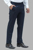 Bluebird Men's Blue Dobby Formal Trouser - Veshbhoshaa