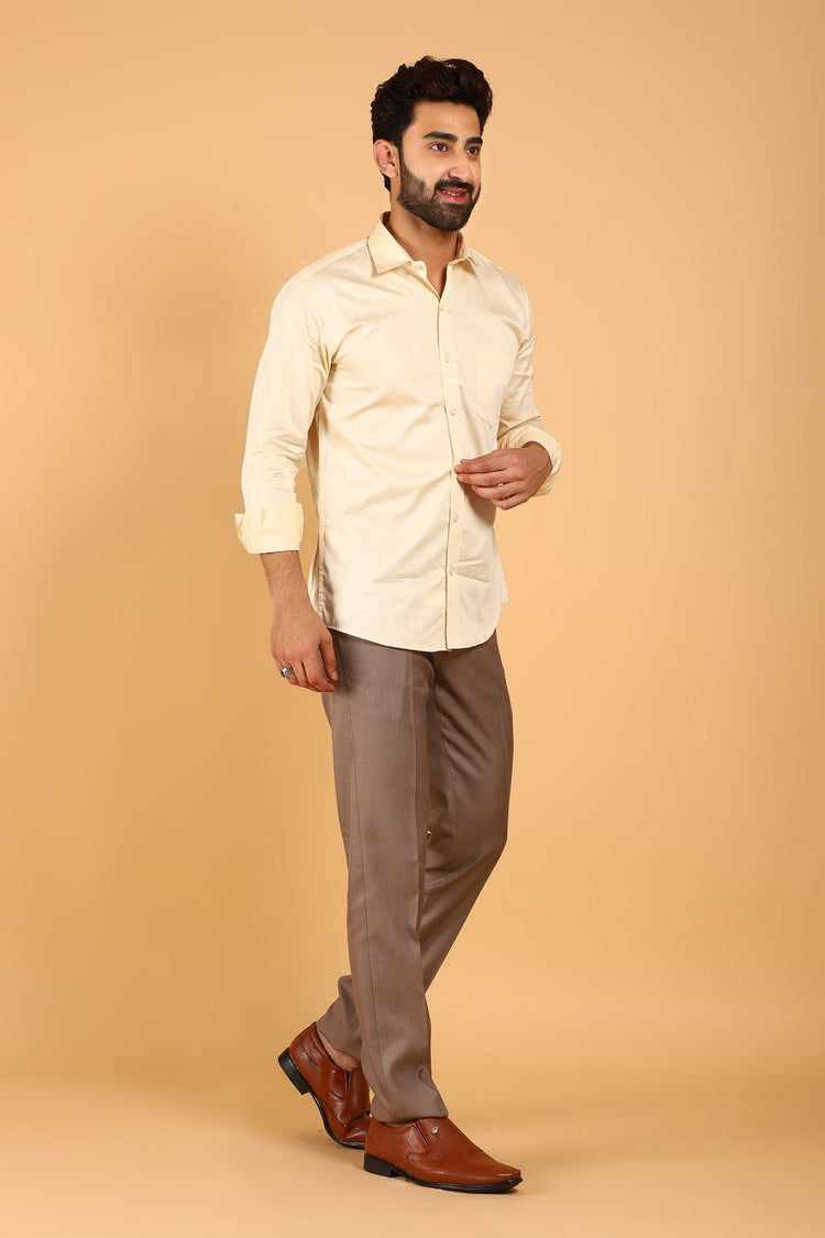 Bluebird Men's Butter - Colored Premium Satin Shirt - Veshbhoshaa