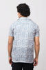 Bluebird Men's Casual Half - Sleeve Shirt Geometric Print Blue Color - Veshbhoshaa