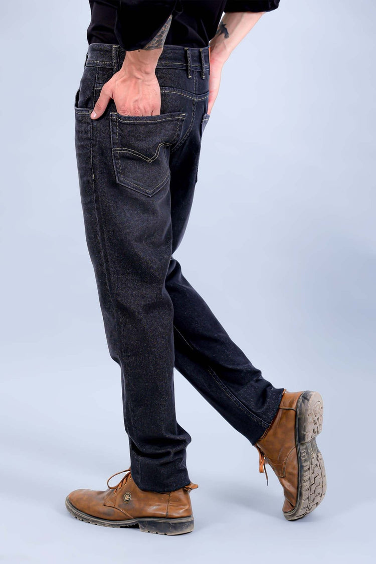 Bluebird Men's Charcoal Grey Denim Jeans - Veshbhoshaa