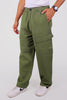 Bluebird Men's Cotton Cargo Pant Loose Fit Green - Veshbhoshaa