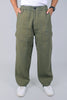 Bluebird Men's Cotton Cargo Pants Loose Fit Army Green - Veshbhoshaa