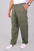 Bluebird Men's Cotton Cargo Pants Loose Fit Army Green - Veshbhoshaa