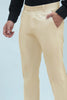 Bluebird Men's Cream Formal Trousers - Veshbhoshaa