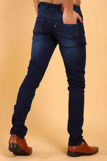 Bluebird Men's Dark Blue Denim Jeans - Veshbhoshaa