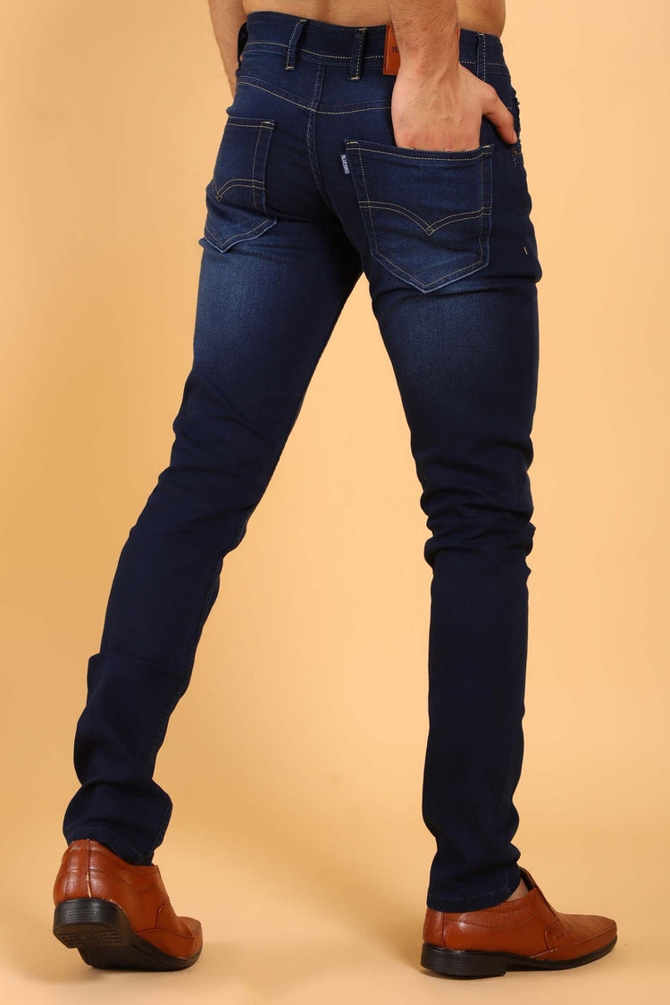 Bluebird Men's Dark Blue Denim Jeans - Veshbhoshaa