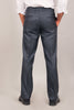 Bluebird Men's Dark Blue - Grey Formal Trousers - Veshbhoshaa