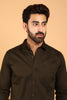 Bluebird Men's Dark Chocolate Premium Satin Shirt - Veshbhoshaa