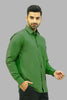 Bluebird Men's Dark Green Formal Shirt - Veshbhoshaa