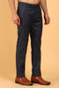 Bluebird Men's Dark Grey Lycra Formal Trousers - Veshbhoshaa