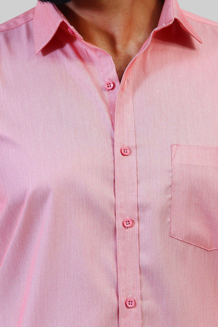 Bluebird Men's Dark Pink Formal Shirt - Veshbhoshaa