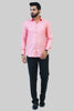 Bluebird Men's Dark Pink Formal Shirt - Veshbhoshaa