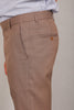 Bluebird Men's Dark Tan Formal Trousers - Veshbhoshaa