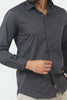 Bluebird Men's Grey Cotton Lycra Formal Shirt - Veshbhoshaa