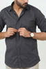 Bluebird Men's Grey Cotton Lycra Formal Shirt - Veshbhoshaa