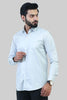 Bluebird Men's Grey Formal Shirt - Veshbhoshaa