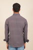 Bluebird Men's Grey Knitted Jacquard Shirt - Veshbhoshaa