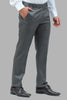 Bluebird Men's Iron Grey Formal Trousers - Veshbhoshaa