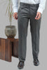 Bluebird Men's Iron Grey Formal Trousers - Veshbhoshaa