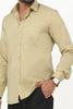 Bluebird Men's Khaki Cotton Lycra Formal Shirt - Veshbhoshaa