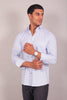 Bluebird Men's Light Blue Checkered Shirt - Veshbhoshaa