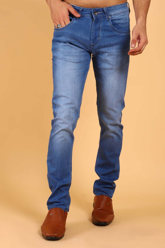 Bluebird Men's Light Blue Denim Jeans - Veshbhoshaa