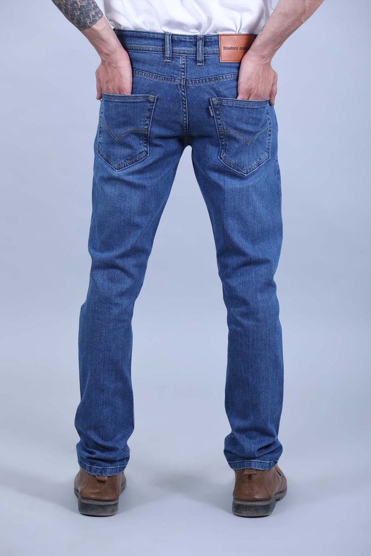 Bluebird Men's Light Blue Denim Jeans - Veshbhoshaa