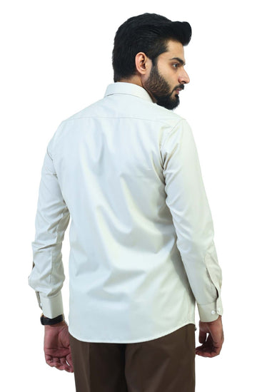 Bluebird Men's Light Brown Formal Shirt - Veshbhoshaa