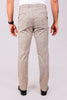 Bluebird Men's Light Brown Lycra Linen Formal Trousers - Veshbhoshaa