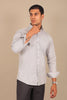 Bluebird Men's Light Grey Checkered Shirt - Veshbhoshaa