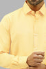 Bluebird Men's Light Yellow Formal Shirt - Veshbhoshaa