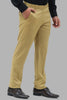 Bluebird Men's Mustard Formal Trousers - Veshbhoshaa