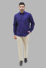 Bluebird Men's Navy Blue Formal Shirt - Veshbhoshaa