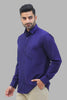 Bluebird Men's Navy Blue Formal Shirt - Veshbhoshaa