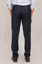 Bluebird Men's Navy Blue Formal Trouser - Veshbhoshaa