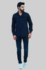 Bluebird Men's Navy Lining Shirt - Veshbhoshaa