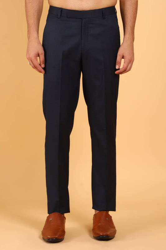 Bluebird Men's Polycotton Black Trouser - Veshbhoshaa