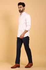Bluebird Men's Premium Satin Shirt in Light Pink - Veshbhoshaa