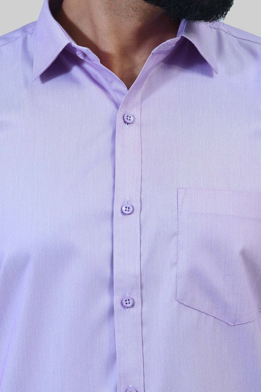 Bluebird Men's Purple Formal Shirt - Veshbhoshaa