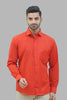 Bluebird Men's Rust Formal Shirt - Veshbhoshaa