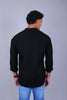 Bluebird Men's Short Kurta in Black - 100% Pure Cotton - Veshbhoshaa