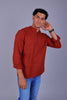 Bluebird Men's Short Kurta in Red - 100% Pure Cotton - Veshbhoshaa