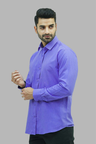 Bluebird Men's Sky Blue Formal Shirt - Veshbhoshaa