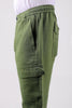 Bluebird Men's Slim Fit Cotton Cargo Pant Green - Veshbhoshaa