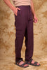 Bluebird Men's Slim Fit Cotton Cargo Pant Maroon - Veshbhoshaa